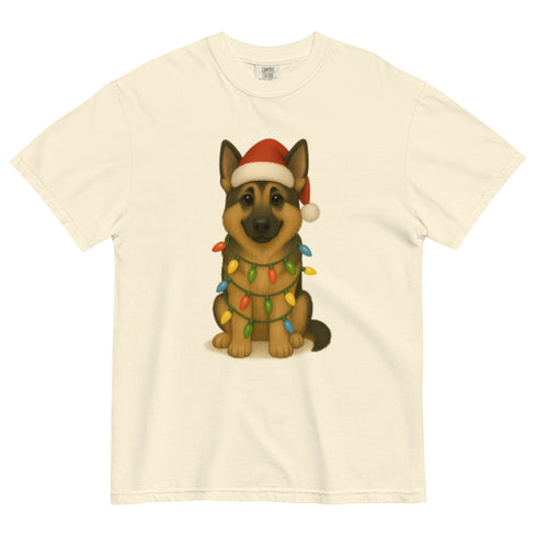 Christmas German Shepherd Comfort Colors Shirt
