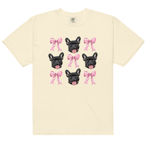 Black French Bulldog with bows Shirt