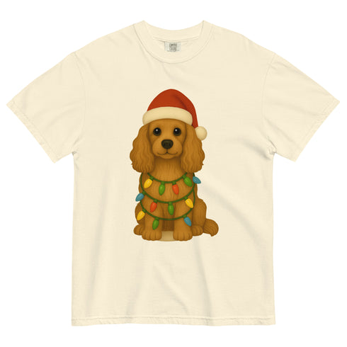 Christmas Cocker Spaniel Comfort Colors Shirt
