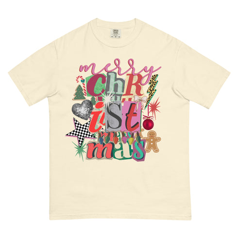 Merry Christmas Preppy Y2K Comfort Colors Graphic