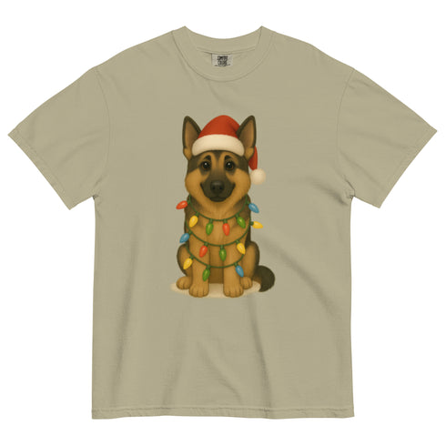 Christmas German Shepherd Comfort Colors Shirt