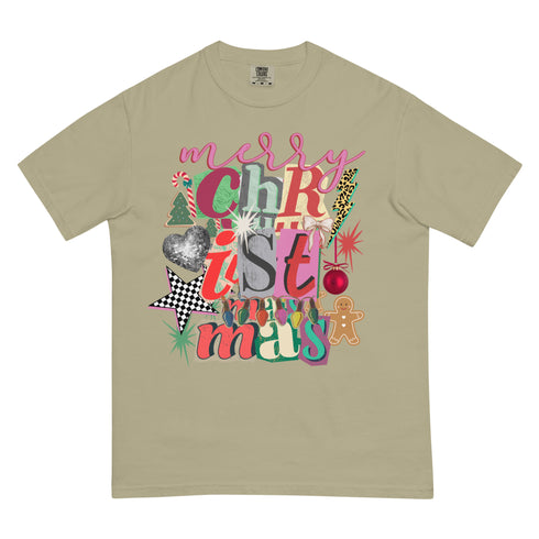 Merry Christmas Preppy Y2K Comfort Colors Graphic