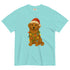 Christmas Golden Retriever Comfort Colors Shirt