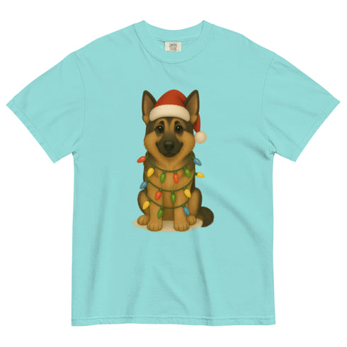 Christmas German Shepherd Comfort Colors Shirt