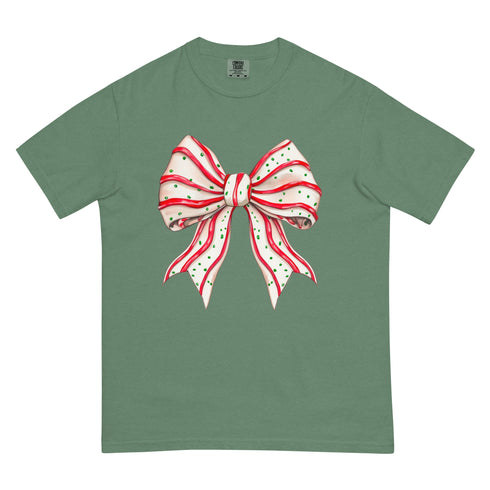 Christmas Tree Cake Bow Shirt