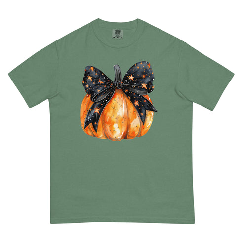 Fall Pumpkin Bow Graphic Shirt