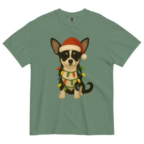 Christmas Black and White chihuahua Shirt