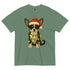 Christmas Black and White chihuahua Shirt