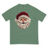 Faux Crochet Yarn Jolly Santa Comfort Colors Shirt