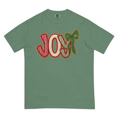 Joy Faux Crochet Christmas Comfort Colors