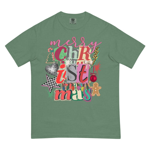 Merry Christmas Preppy Y2K Comfort Colors Graphic
