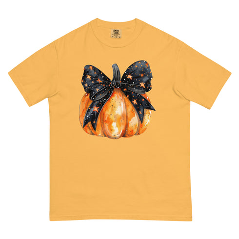 Fall Pumpkin Bow Graphic Shirt