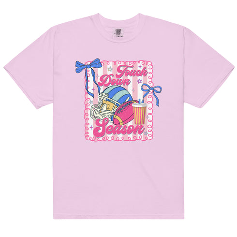 Football Touchdown Season Pink Shirt