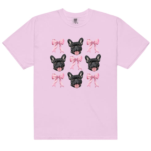 Black French Bulldog with bows Shirt
