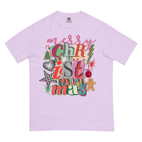 Merry Christmas Preppy Y2K Comfort Colors Graphic