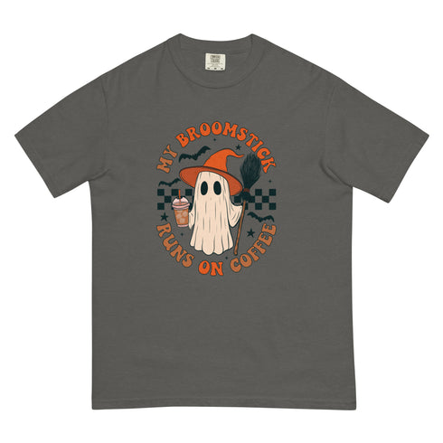My Broomstick Runs on Coffee Halloween Coffee Shirt