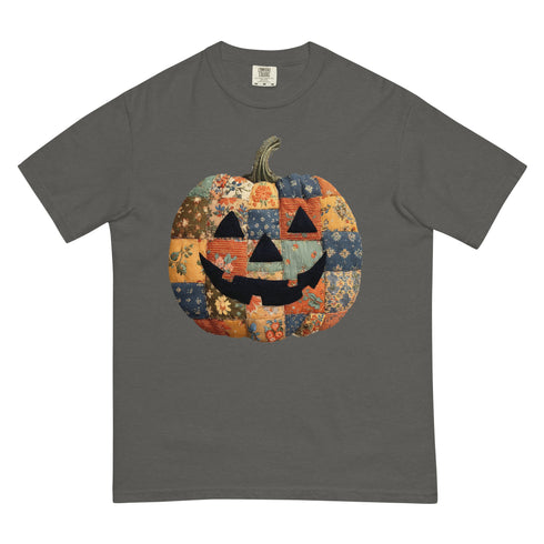 Jack O Lantern Patchwork Pumpkin T-Shirt
