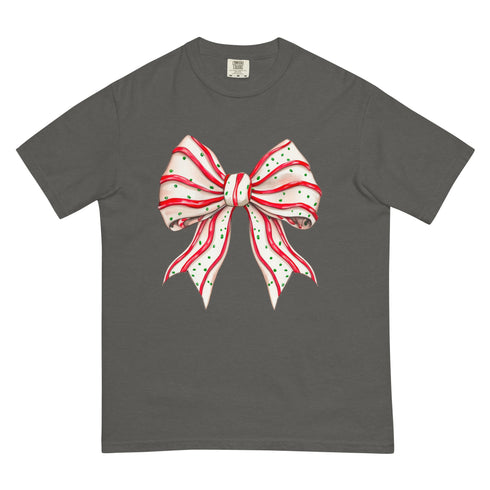 Christmas Tree Cake Bow Shirt