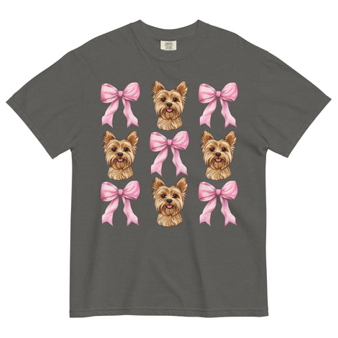 Blonde Yorkie and Bows Shirt