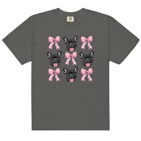 Black French Bulldog with bows Shirt