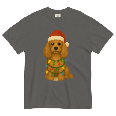 Christmas Cocker Spaniel Comfort Colors Shirt