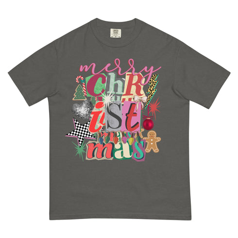 Merry Christmas Preppy Y2K Comfort Colors Graphic