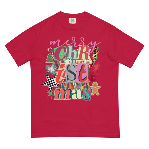 Merry Christmas Preppy Y2K Comfort Colors Graphic