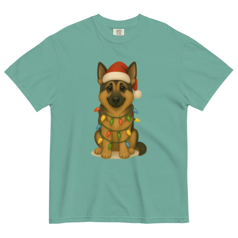 Christmas German Shepherd Comfort Colors Shirt