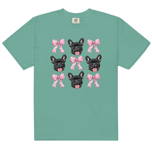Black French Bulldog with bows Shirt
