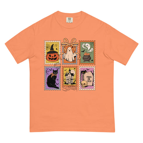 Spooky Stamps Halloween Comfort Colors Shirt