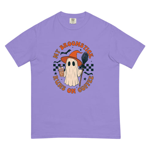 My Broomstick Runs on Coffee Halloween Coffee Shirt