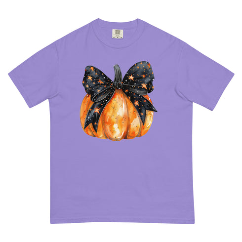 Fall Pumpkin Bow Graphic Shirt