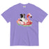 Border Collie Flamingo Float Dog Shirt