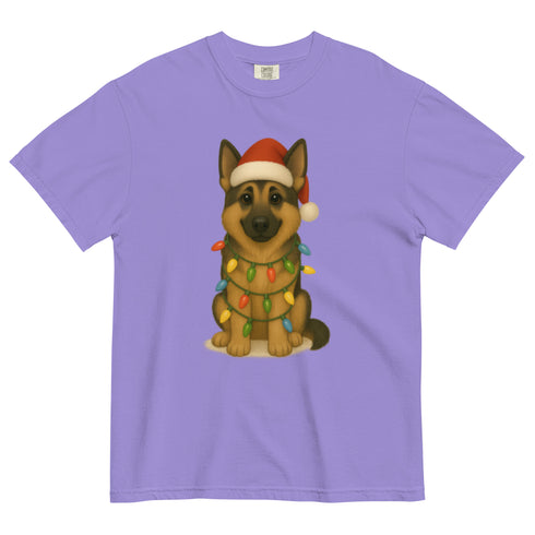 Christmas German Shepherd Comfort Colors Shirt