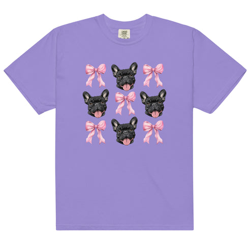 Black French Bulldog with bows Shirt