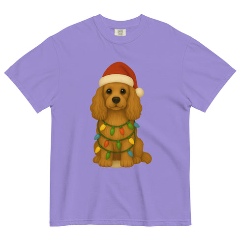 Christmas Cocker Spaniel Comfort Colors Shirt