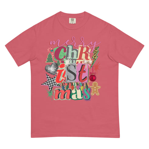 Merry Christmas Preppy Y2K Comfort Colors Graphic