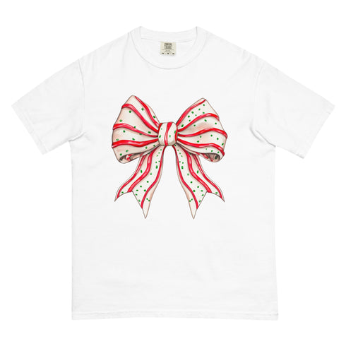 Christmas Tree Cake Bow Shirt