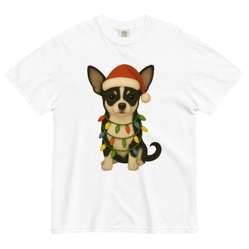 Christmas Black and White chihuahua Shirt