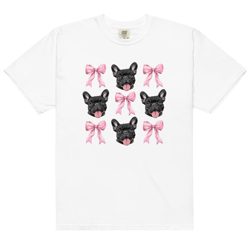 Black French Bulldog with bows Shirt