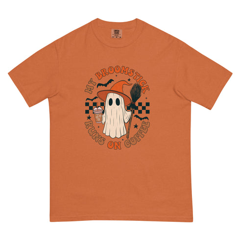 My Broomstick Runs on Coffee Halloween Coffee Shirt