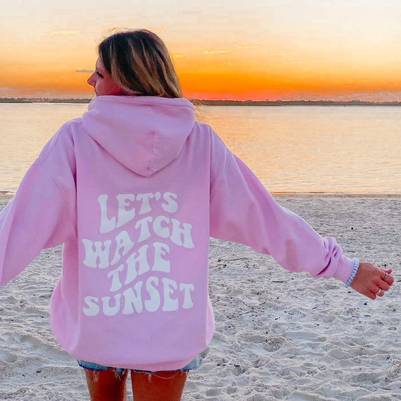 Let's Watch The Sunset Red / Hoodie